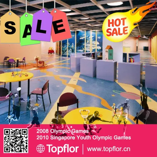 High Quality Commercial Vinyl Sports Flooring For Kindergarten