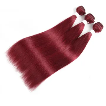 Europe and America high quality Colored 99J# bundle hair real human hair women's  #99J Burgundy color cuticle aligned hair weave
