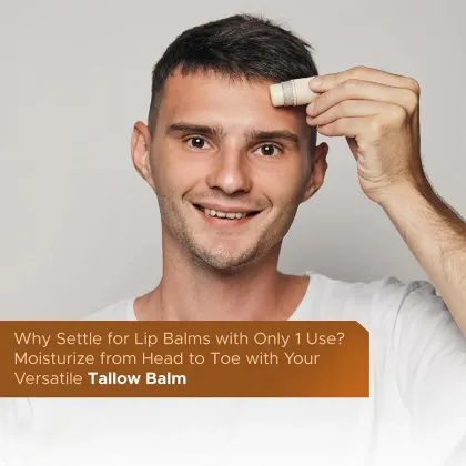 Grass Fed Organic Vegan Whipped Beef Tallow Moisturizing Balm