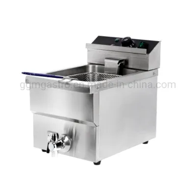 Stainless Steel Electric Single Tank Fryer with Single Basket Electrical Deep Fryer Frying Machine