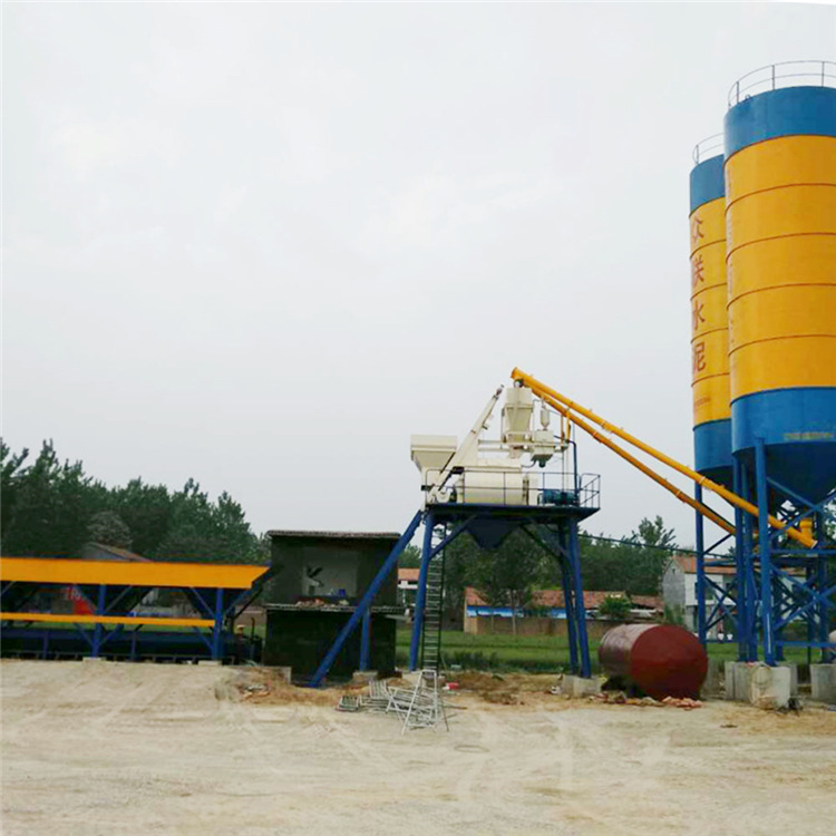 HZS75 concrete batching plant with factory price