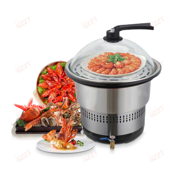 Máy nồi hấp hải sản thương mại điện cho nhà hàng súp và hấp nhiều lớp