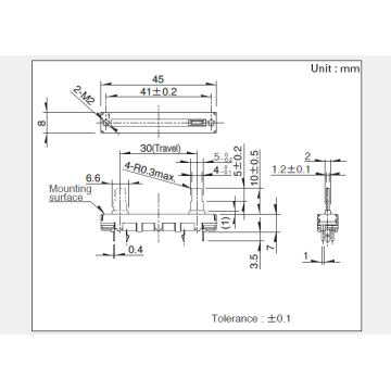 Serie Rs301 Schiebepotentiometer