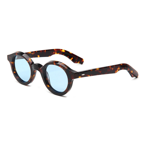 Vintage Small Chunky Round Acetate Sunglasses