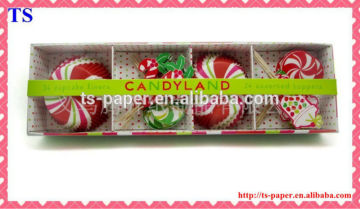 DIY ECO- friendly cupcake boxes packed muffin cases with tulip cake cups and 210gsm cupcake toppers