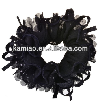 2014 fashion polka dot colorful hair elastic bands for girls
