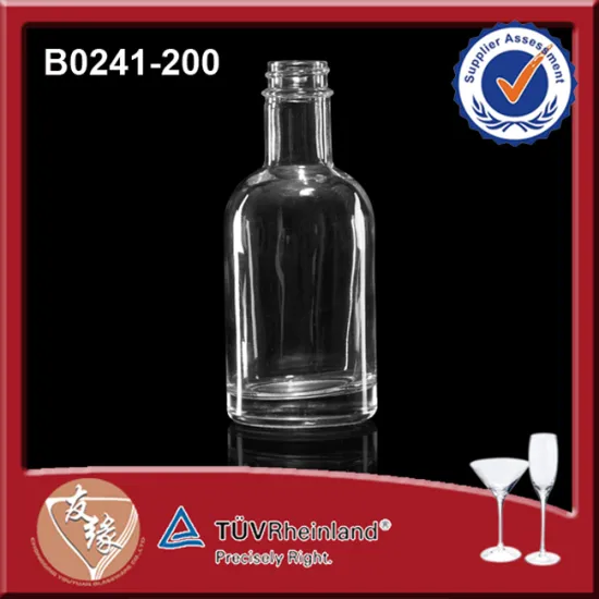 Round Custom Glass Chili Sauce Bottle 200ML Sauce Bottles Custom