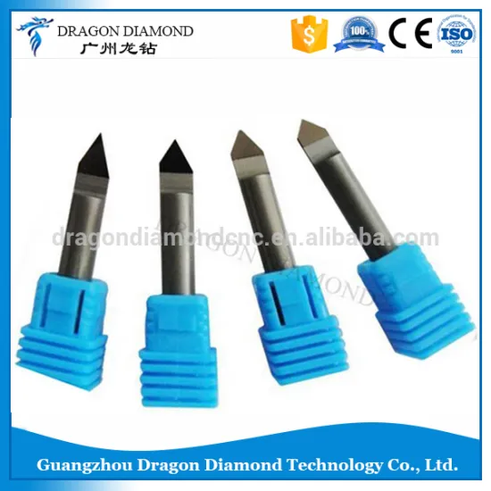 PCD Diamond engraving router bit 30/45/60/90 Degree 6MM Marble Granite CNC Diamond engraver