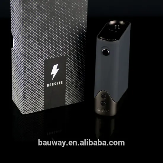 2017 fashion style Banshee box mod 150W with Hidden LED screen vape mechanical mod large stock