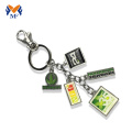 Charms keychain priontála lógó miotail