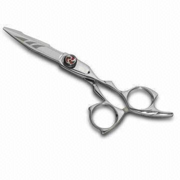 Hair Scissors, Made of Stainless Steel, with 58-61 Rockwell Blade Hardness and Collocated Key Screw