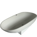 Freestanding White Acrylic Solid Surface Bathtub