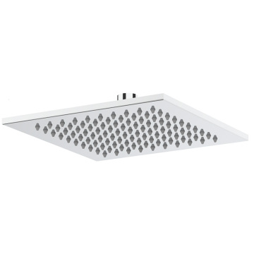 Modern Stainless Steel Square Shower Head with Rainfall Top Spray for Luxury Baths