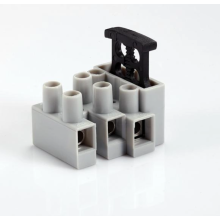 Conector terminal fusible de 3 polos