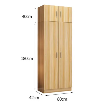 Modern Simple High Gloss Closet Wooden Wardrobe