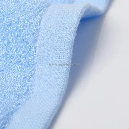 Custom Logo Luxury Bamboo Fiber Bath Towel - Small Baby Sky Blue