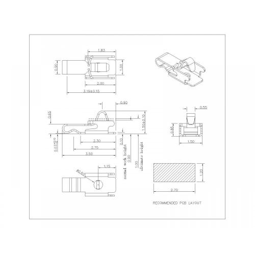 SF-035-XX-15 스프링 손가락 L 3.5mm