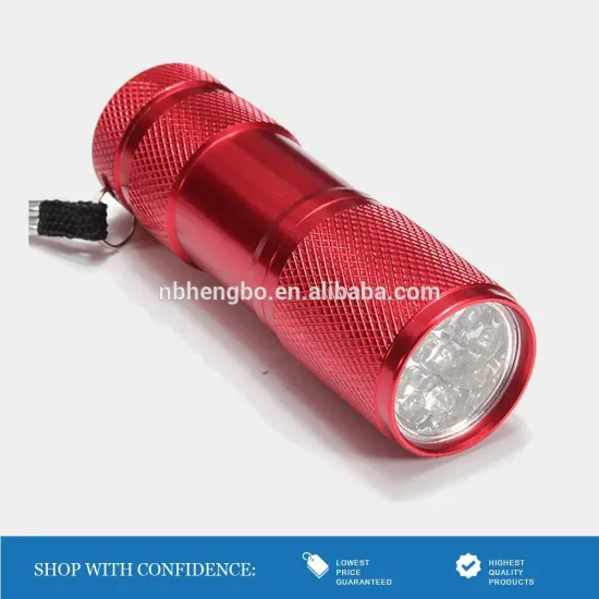 Factory Directly 9 LED Aluminum UV Flashlight EDC light