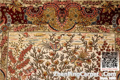 260L silk carpet zhenping carpet handmade oriental rug