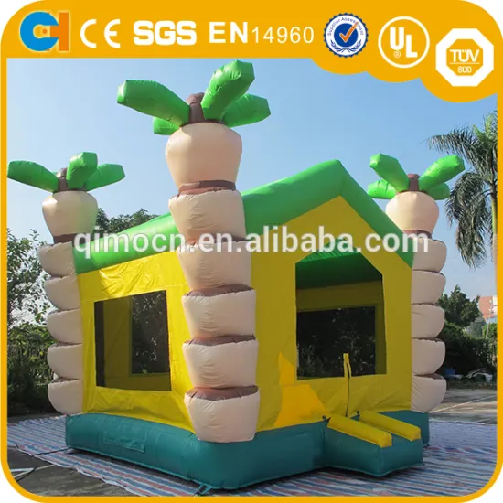 New design inflatable palm tree bounce house on sale,used moonwalks for sale,cheap bouncy castle