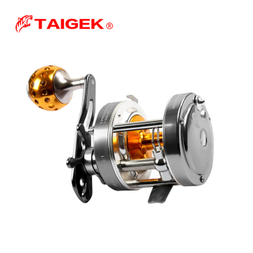 TAIGEK 2BB+1RB Metal Slow Jigging Reel for Saltwater Jigging and Trolling