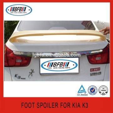AUTO REAR ABS PLASTIC FOOT SPOILER FOR K3 2012