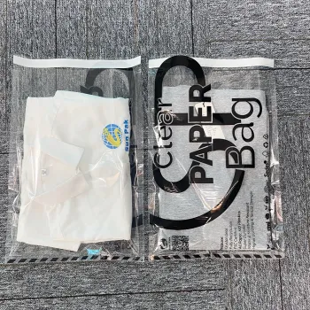 Transparent cellulose glassine paper bags