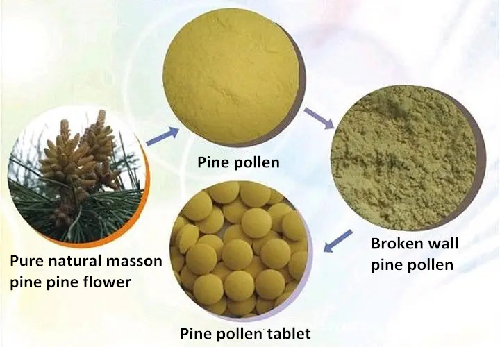 Pine pollen tablet