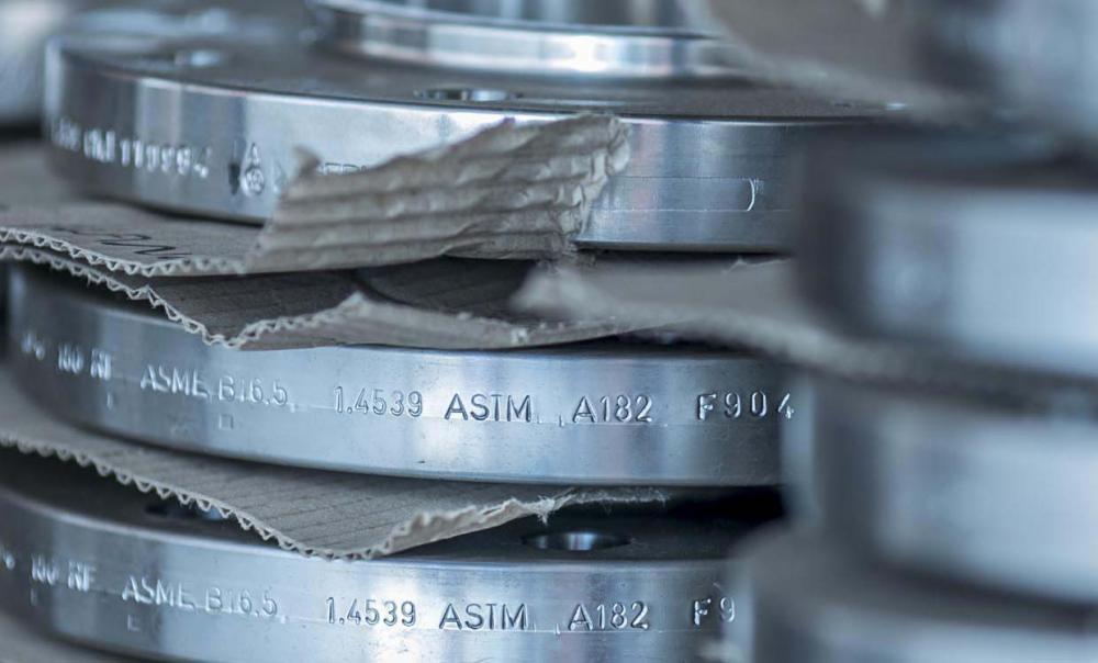 شفة من الفولاذ المقاوم للصدأ 150 # ANSI الانزلاق على فلنجة