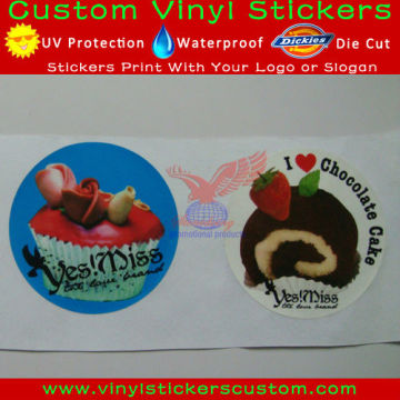 European Market Standard Round Custom Stickers Printing