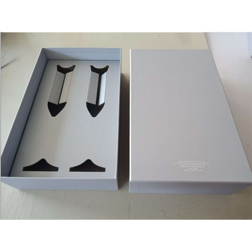 Cup Packaging Custom White Logo Grey Gift Box