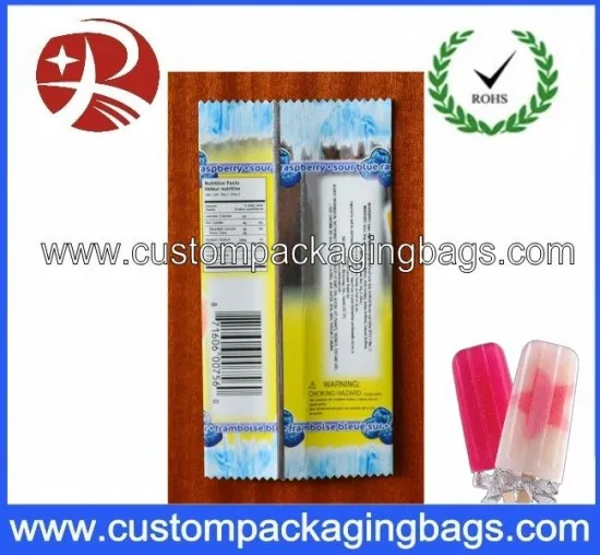 Promotional Plastic Food Custom Packaging Bags For Clear Ice Lolly
