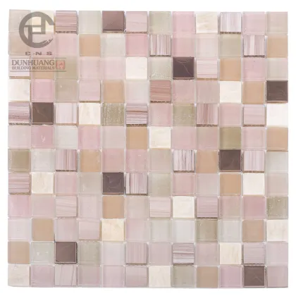 New trend unique 12x12 glass pebble mosaic tile