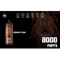 Logotipo personalizado 8000 Puff Energy recargable