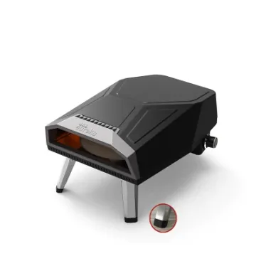Portable Mini Modern Design Rotating Pizza Stone Gas Pizza Oven 12 Inches