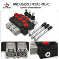 45L/Min Hidraulic Bank Oil Monoblock Detent Control Valve