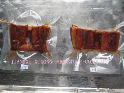 Frozen roasted eel block