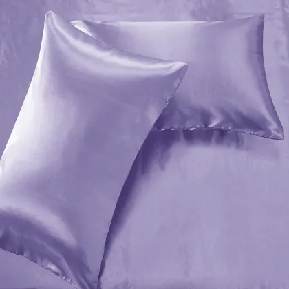 Hotel Home Purple Silk Wedding Bedding Sets