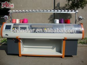 High speed collar cuffs knitting machine