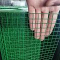 Green PVC coated welded wire mesh fence