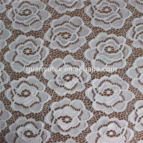 shaoxing wholesale cheap nylon spandex lace/french guipuire lace fabric for african cloth/curtain