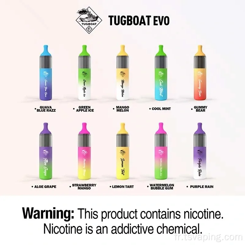 Usine de tugboat à stylo vape jetable