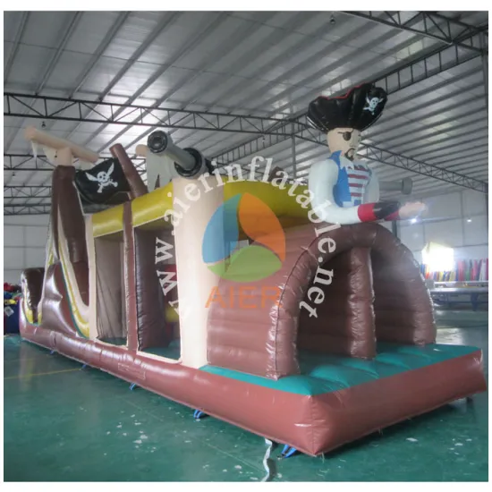 2016 Aier party rental pirate training inflatable obstacle course/entertainment show inflatable obstacle course