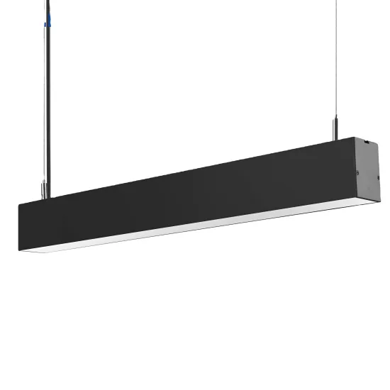 CE Indoor Rectangular Bright CCT Dimmable Linear LED Pendant Light (20W-80W)