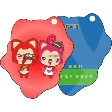 Pantone Color Irregular Shape Plastic Card