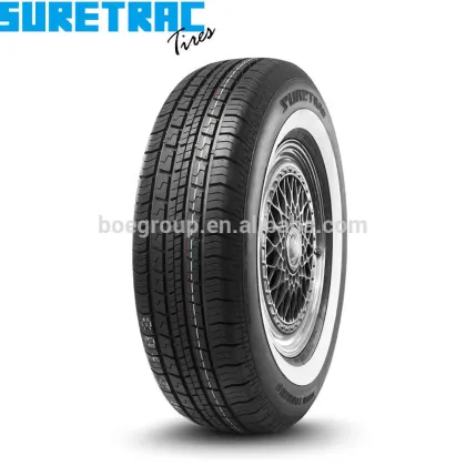 Wider White Wall Tire 195/75R14 for pick up/suv SURETRAC brand