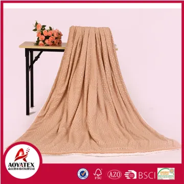 high quality silver plating paillette pv fleece fake fur blanket