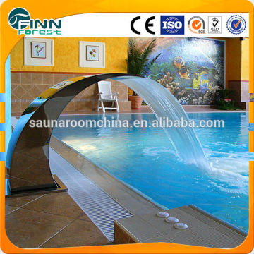 Stainless steel 304 316 Arch swimming pool waterfall pool fountain shower