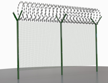 High Security 358 Fence - Manufacturer's Cheap Price Anti-Climb Fence for Building Construction Safety
