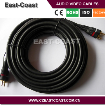 2015 Top Sale 2 RCA to 2RCA Cable Male to Male AUDIO VIDEO CABLES